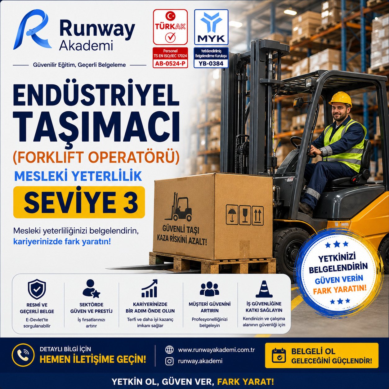 Endüstriyel Taşımacı (Forklift Operatörü)
