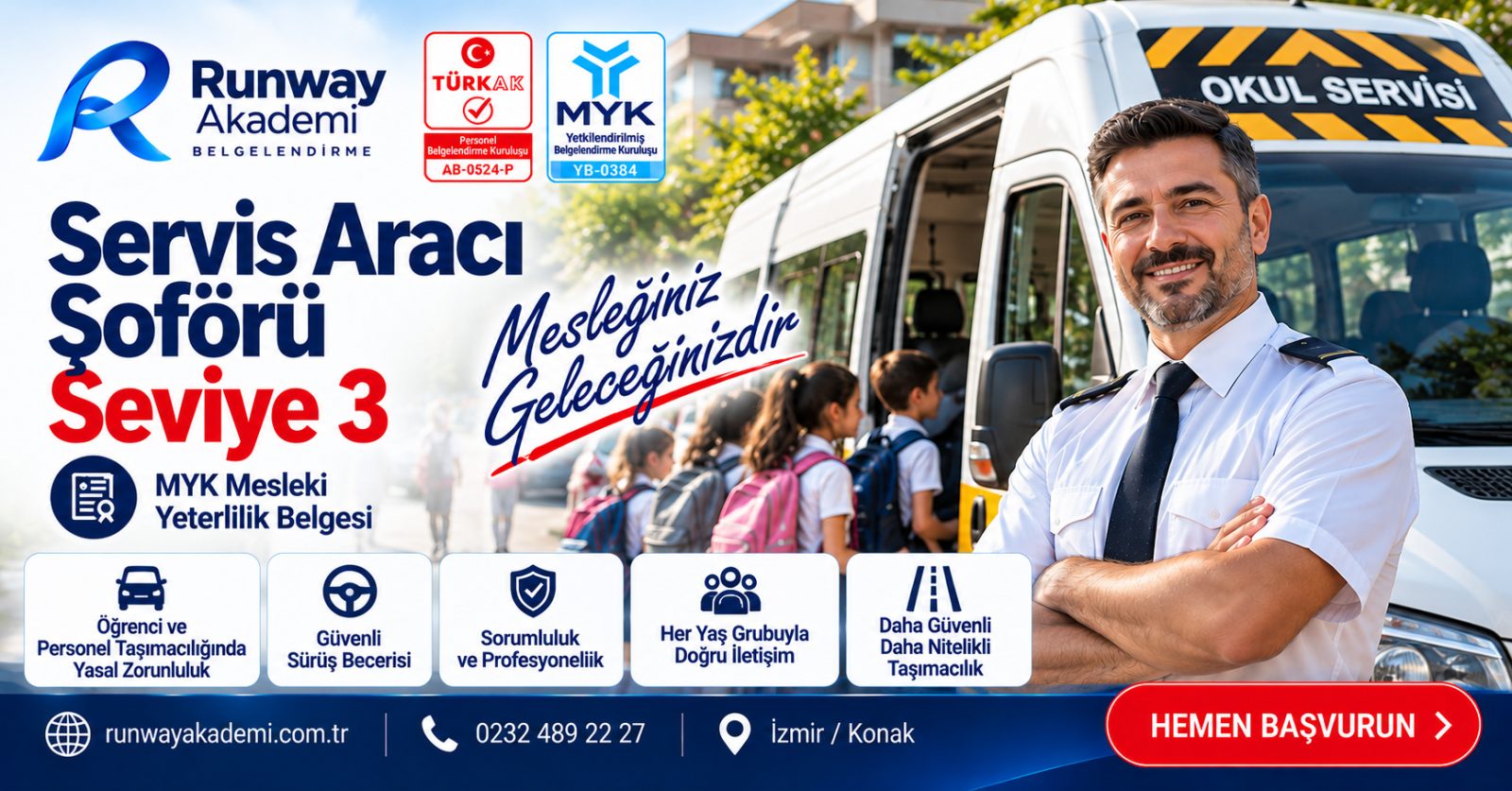 Myk Servis Aracı Şoförü Seviye 3 Sertifikası
